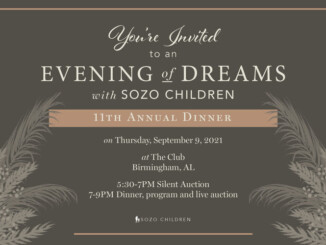 Sozo Children To Host “Evening of Dreams” Fundraising Gala