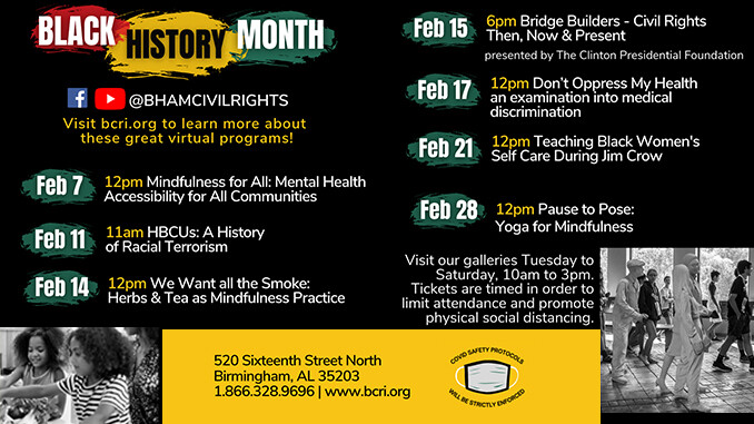 Black History Month at the Birmingham Civil Rights Institute