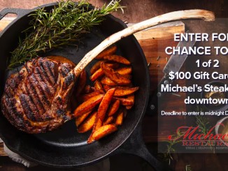 Win a $100 Gift Card to Michael's Steak House