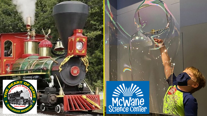 Heart of Dixie Railroad or McWane Center Birthday Tickets