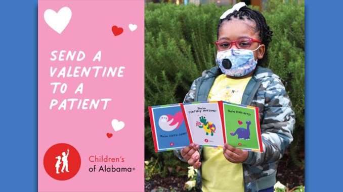 Send Valentines to Patients at Children’s of Alabama