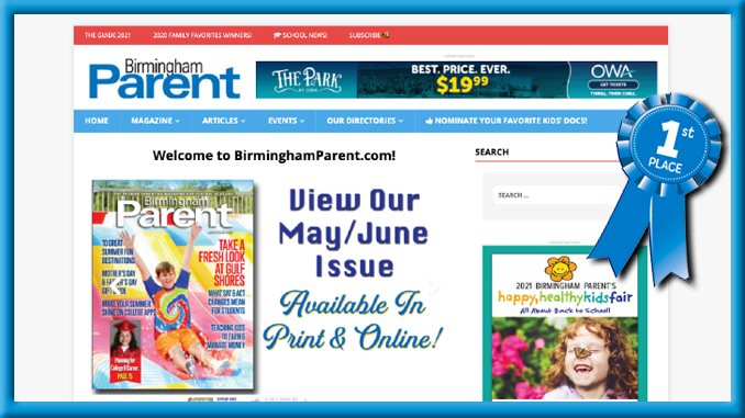 Birmingham Parent among APA Media Awards for Magazine Contest