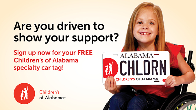 Children’s of Alabama Releases Long-awaited Specialty Car Tag