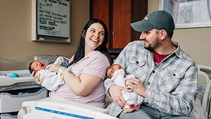 Hatcher Family Welcomes Twins