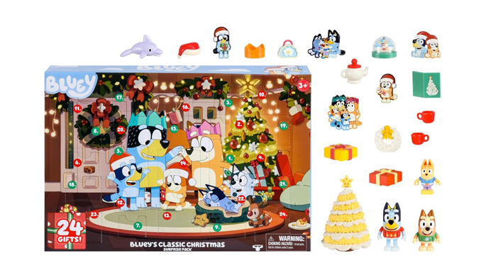 Bluey's Exclusive Advent Calendar Pack.