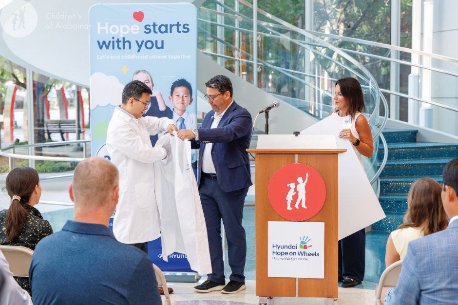 Driving Hope: Hyundai Grants $100K to Children’s of Alabama for Research