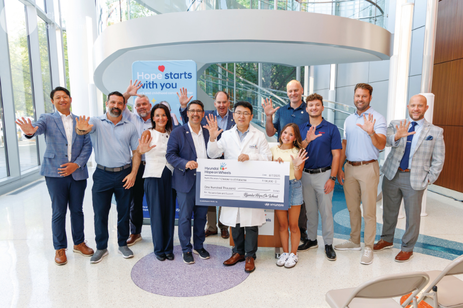 Driving Hope: Hyundai Grants $100K to Children’s of Alabama for Research