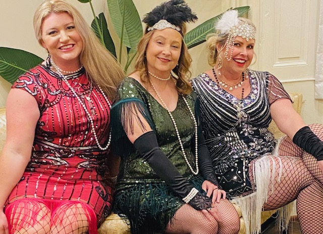 The hostesses: Ashley Mears, Sherri Hankey and me Lesley Ann Hyde