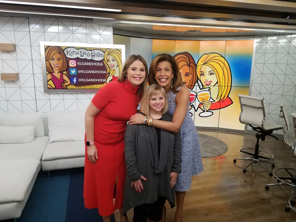 Ashley DeRamus with Hoda and Kathie Lee