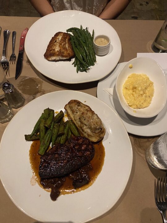 Beef Tenderloin and Red Snapper