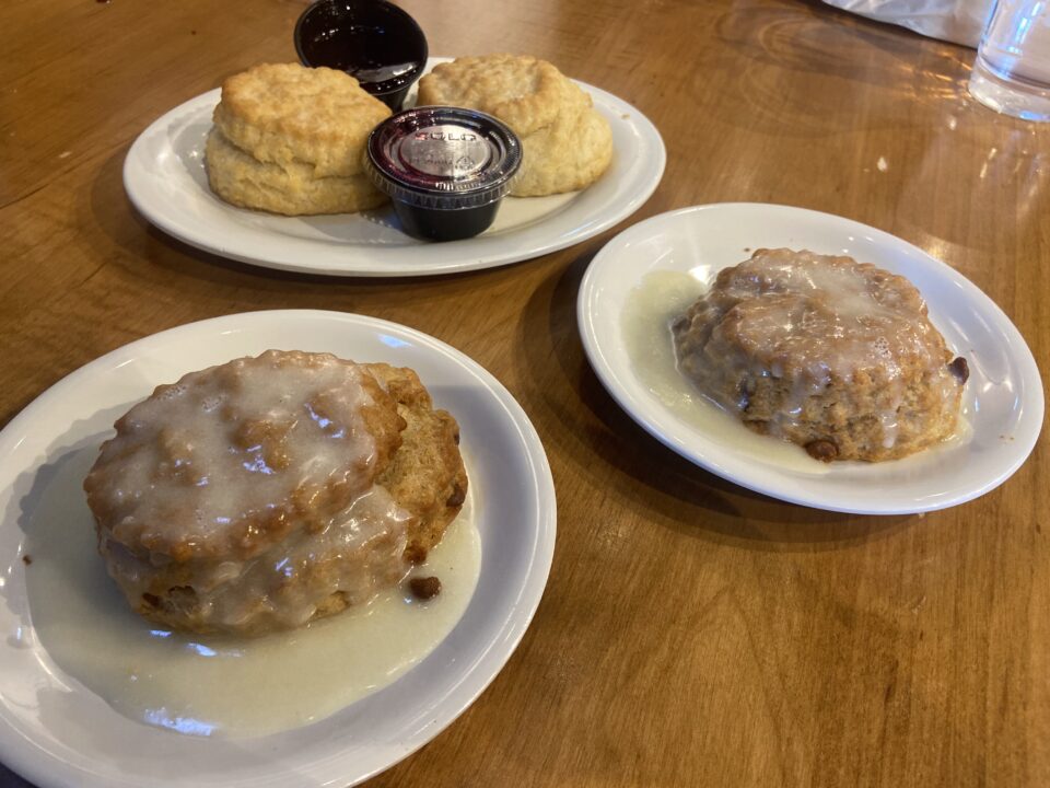 Iced Cinnamon Biscuits and Classic Buttermilk Biscuits
