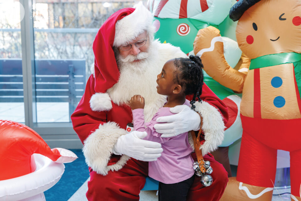 The patients even got to see Santa!