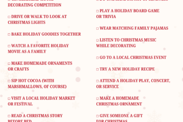 Christmas checklist