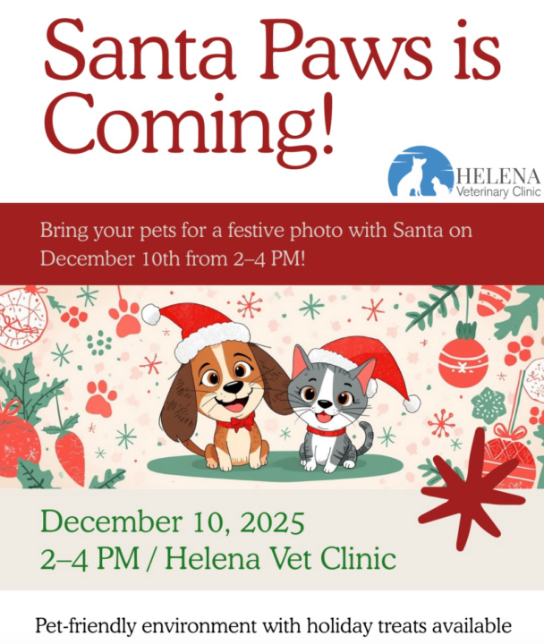 Santa Paws at Helena Veterinary Clinic