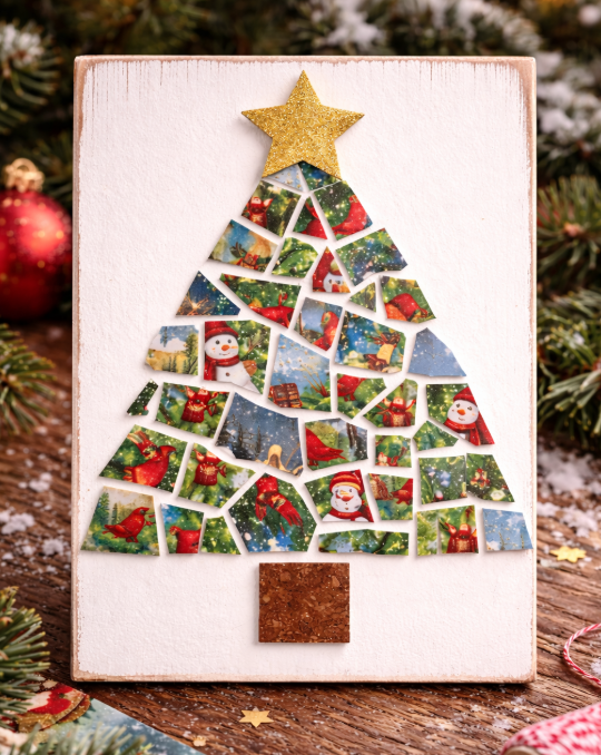 Holiday Christmas Tree Collage