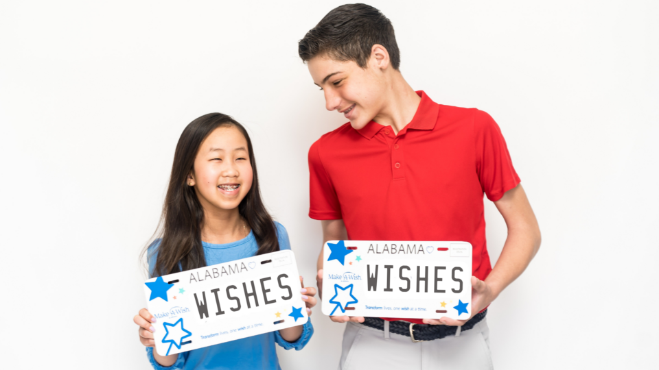 Register for Your New Make-A-Wish Alabama License Plate Today!