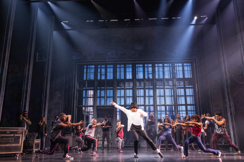 Jordan Markus as ‘MJ’ and the cast of the MJ First National Tour (Matthew Murphy)