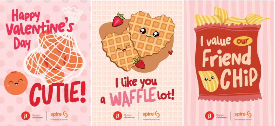 The 3 Cute V-Day Card Options! (Children's of Alabama)